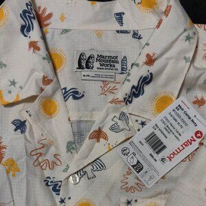 Marmot Muir Camp Collar Novelty Shirt In Trail Mix XL NEW WITH TAGS